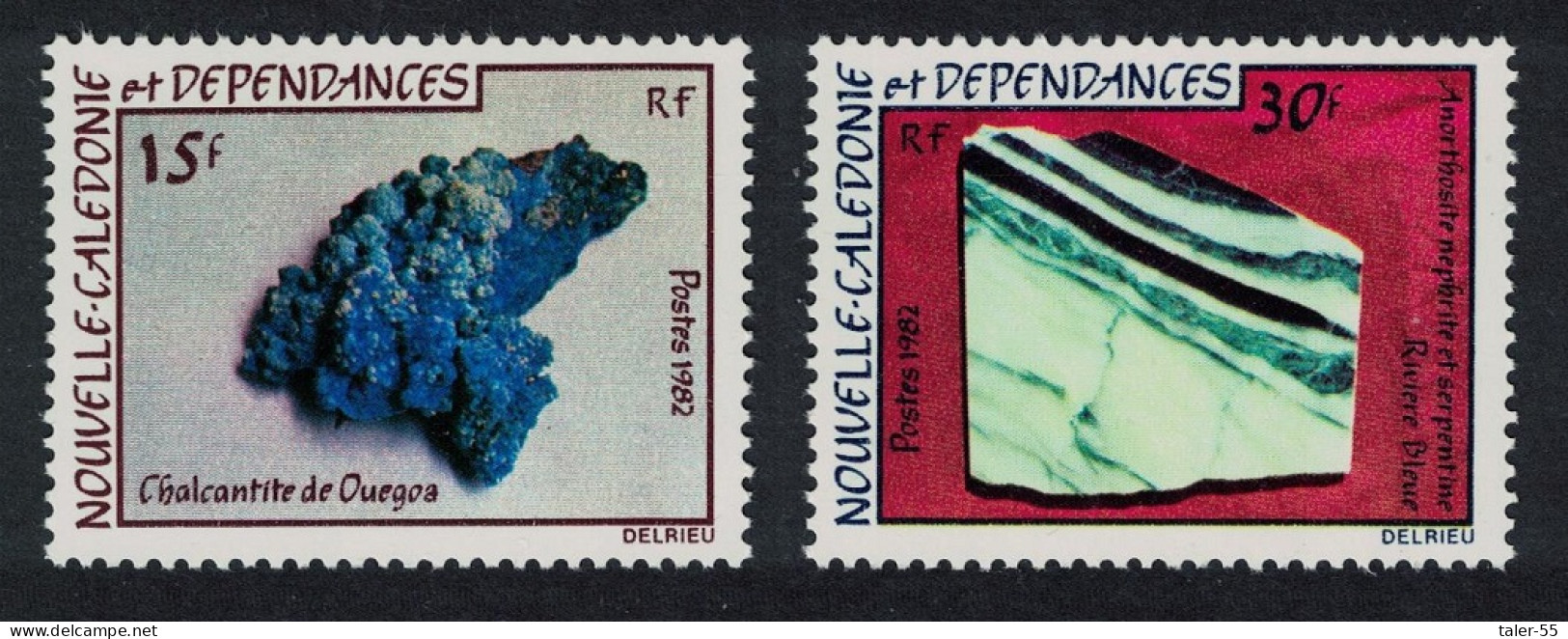 New Caledonia Rocks And Minerals 2v 1982 MNH SG#672-673 - Neufs