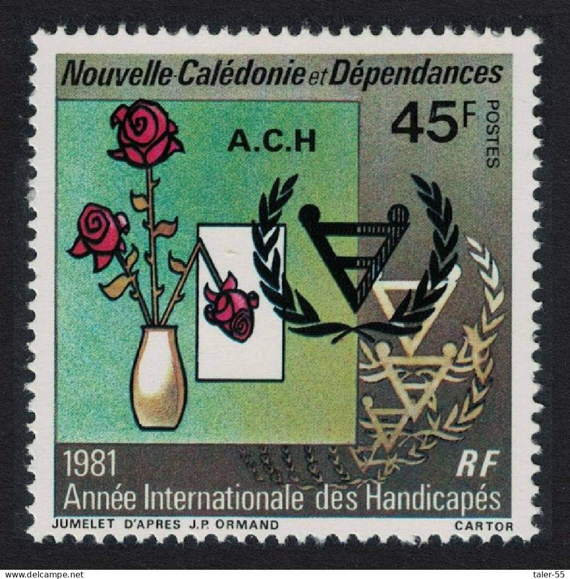 New Caledonia International Year Of Disabled Persons 1981 MNH SG#663 - Unused Stamps