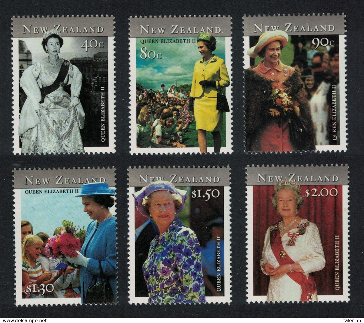 New Zealand Queen Elizabeth II's 75th Birthday 2001 MNH SG#2446-2451 - Unused Stamps