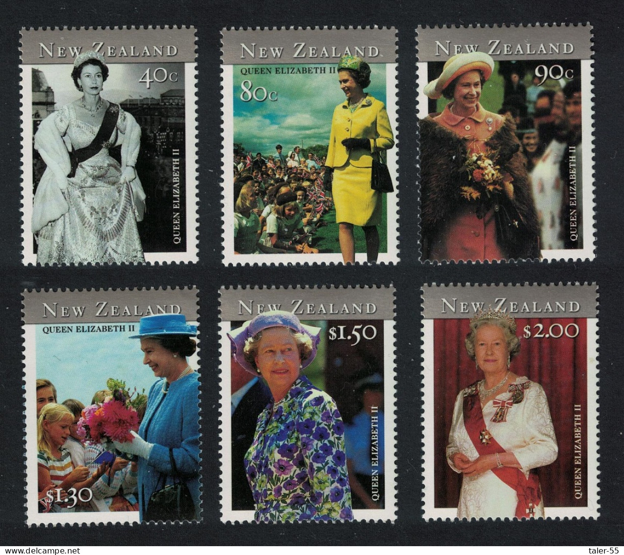 New Zealand Queen Elizabeth II's 75th Birthday 2001 MNH SG#2446-2451 - Ungebraucht