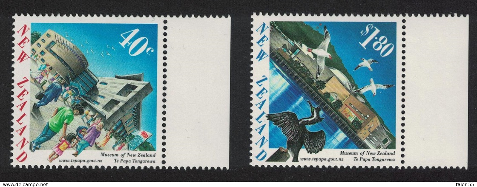 New Zealand Birds Opening Of Museum Of New Zealand Wellington 1998 MNH SG#2131-2132 - Nuovi