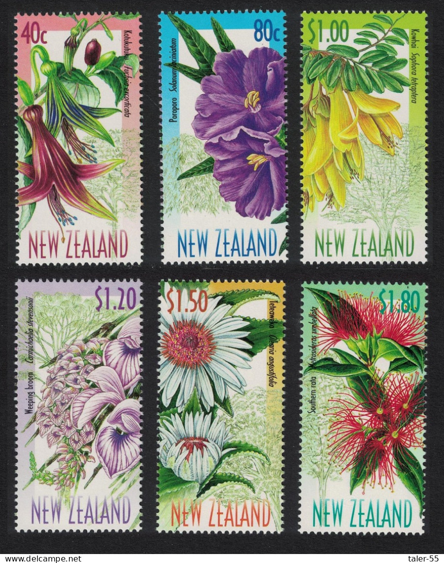 New Zealand Flowering Trees 6v 1999 MNH SG#2222-2227 - Ungebraucht