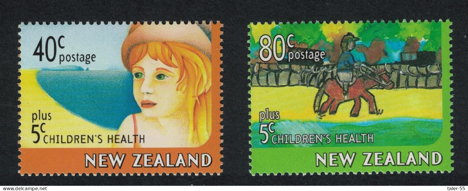 New Zealand Children's Paintings 2v 1997 MNH SG#2086-2087 - Unused Stamps