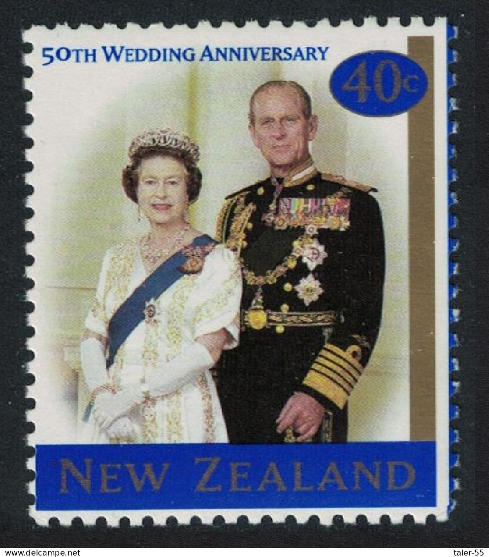 New Zealand Golden Wedding Of Queen Elizabeth And Prince Philip. 1997 MNH SG#2117 - Ungebraucht