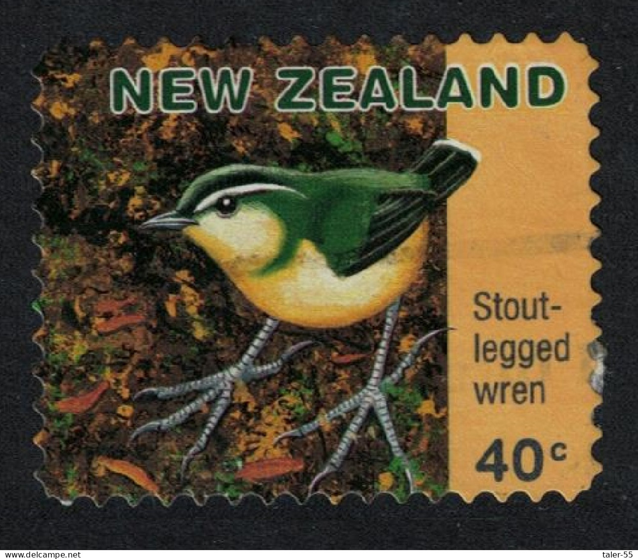 New Zealand Stout-legged Wren Bird Self-adhesive 1996 Canc SG#2035 - Gebraucht