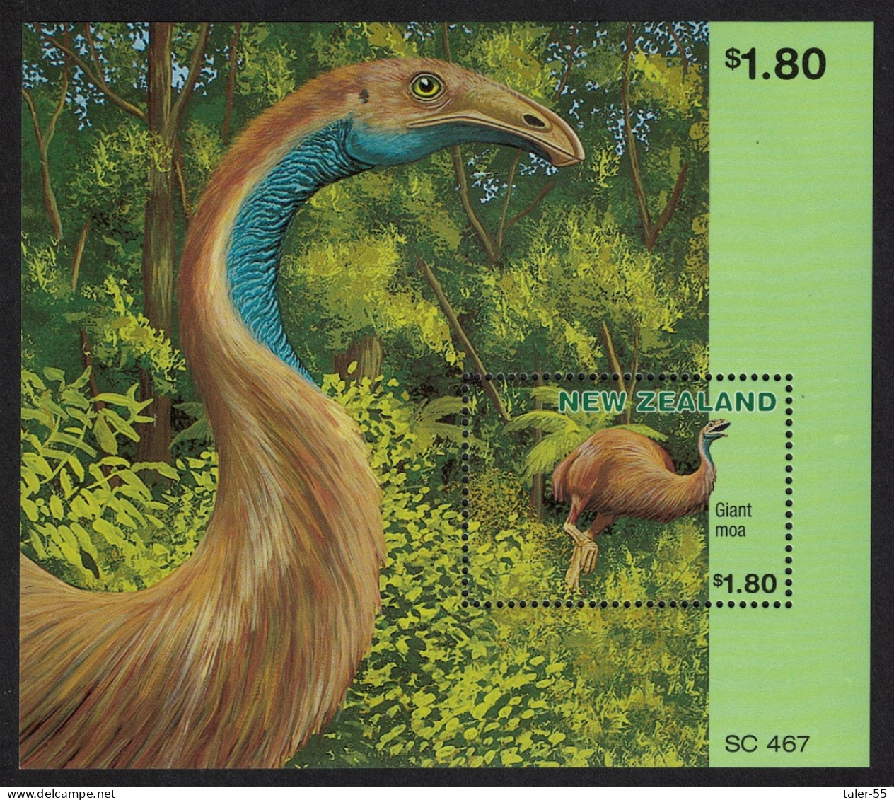 New Zealand Extinct Birds MS 1996 MNH SG#MS2034 Sc#1398a - Unused Stamps