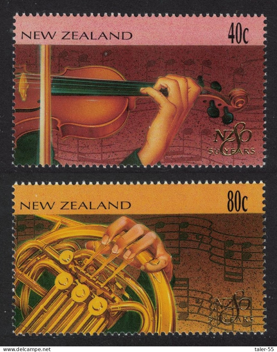 New Zealand Music Symphony Orchestra 2v 1996 MNH SG#2006-2007 - Unused Stamps