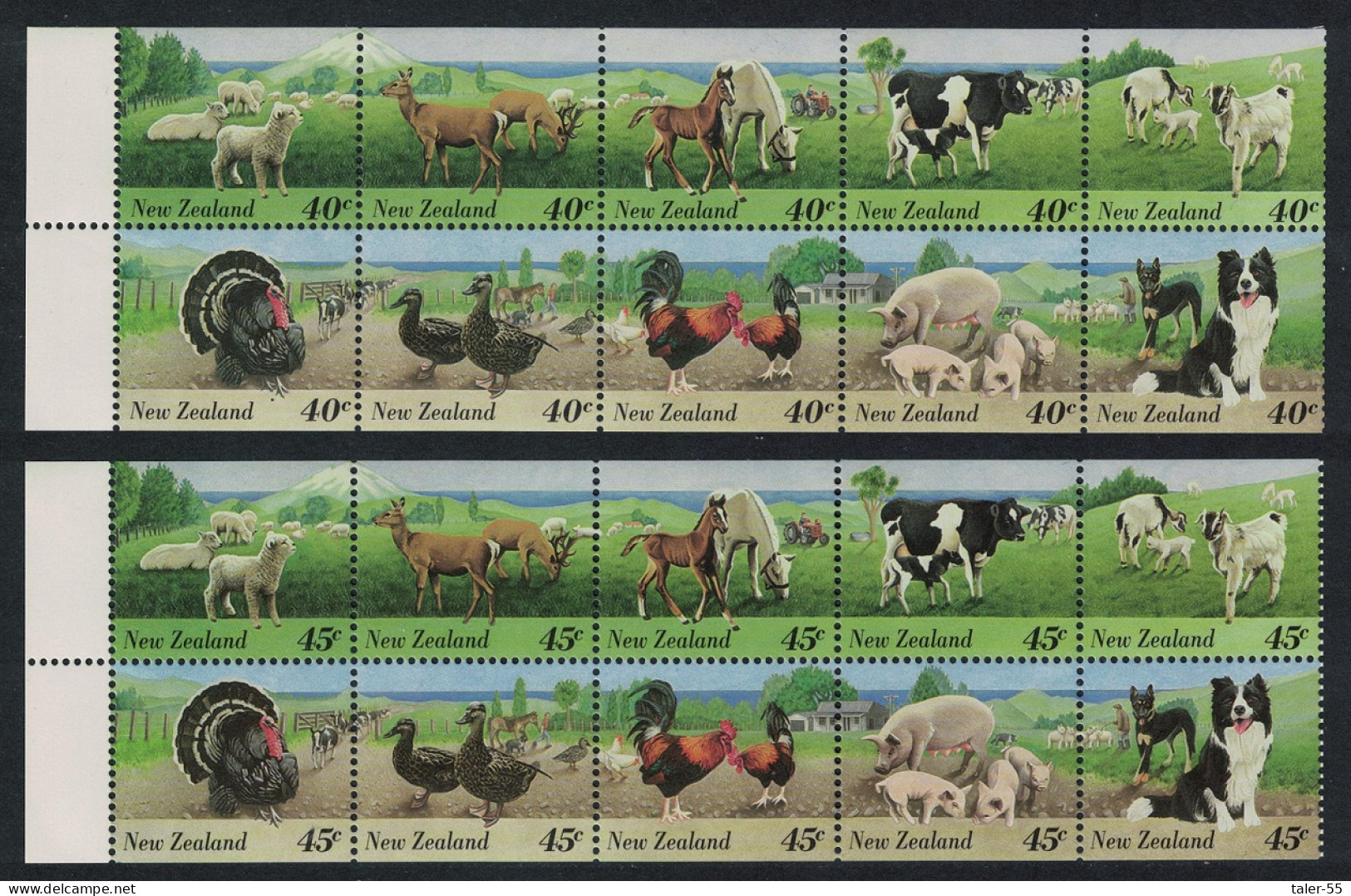 New Zealand Birds Dog Sheep Horses Farmyard Animals 20v DEF 1995 SG#1894-1913 - Ungebraucht