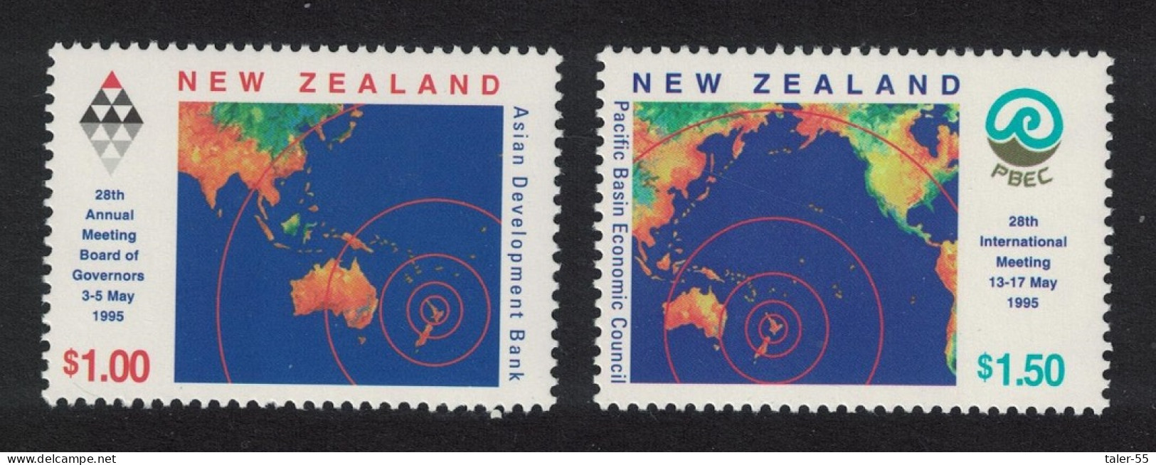 New Zealand Asian Development Bank 1995 MNH SG#1881-1882 - Neufs