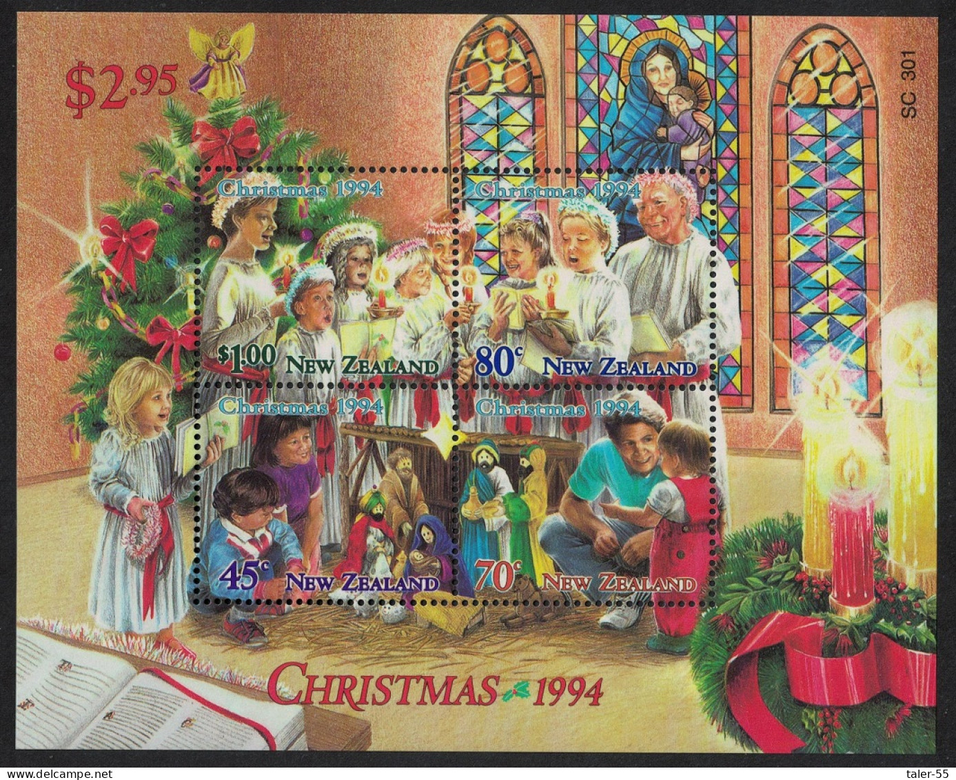 New Zealand Christmas MS 1994 MNH SG#MS1839 - Unused Stamps