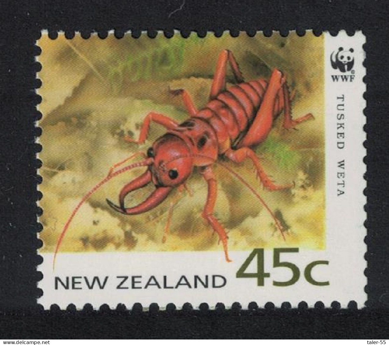 New Zealand WWF Tusked Weta Lightless Insect 1993 MNH SG#1740 MI#1294 Sc#1163 - Unused Stamps