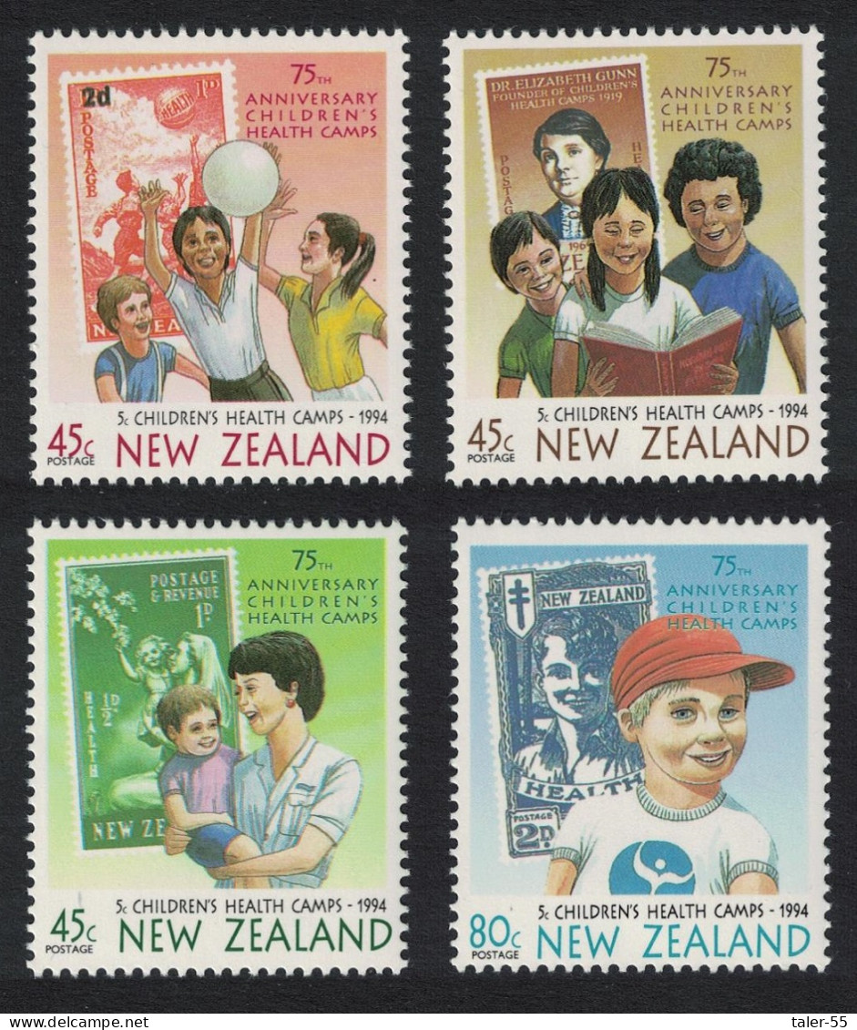 New Zealand 75th Anniversary Of Children's Health Camps 4v 1994 MNH SG#1813-1816 - Unused Stamps
