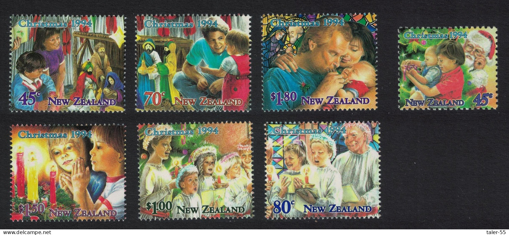New Zealand Christmas 7v 1994 MNH SG#1832-1838 - Nuevos