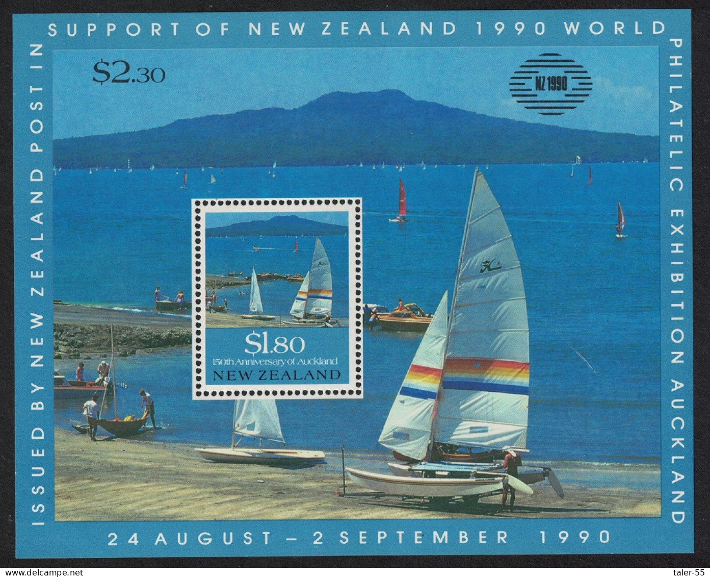 New Zealand Sailing MS 1990 MNH SG#MS1558 - Ungebraucht