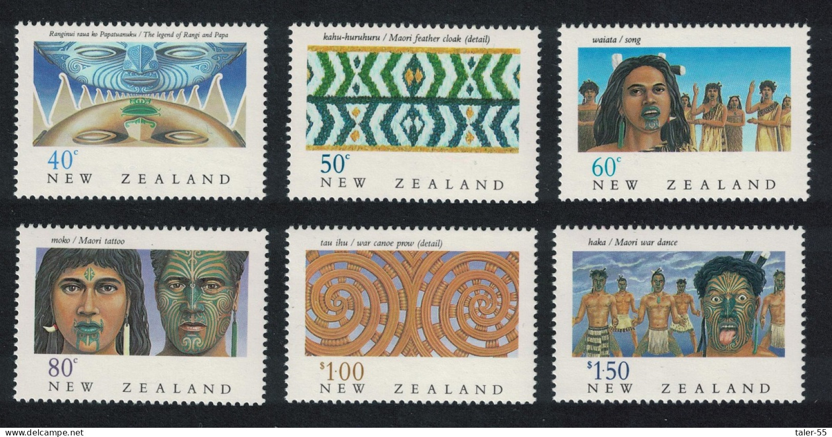 New Zealand Heritage 6th Issue The Maori 6v 1990 MNH SG#1562-1567 - Neufs
