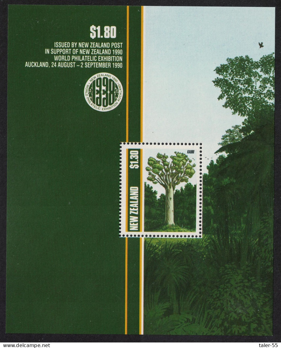 New Zealand Native Trees MS 1989 MNH SG#MS1515 MI#Block 17 - Unused Stamps