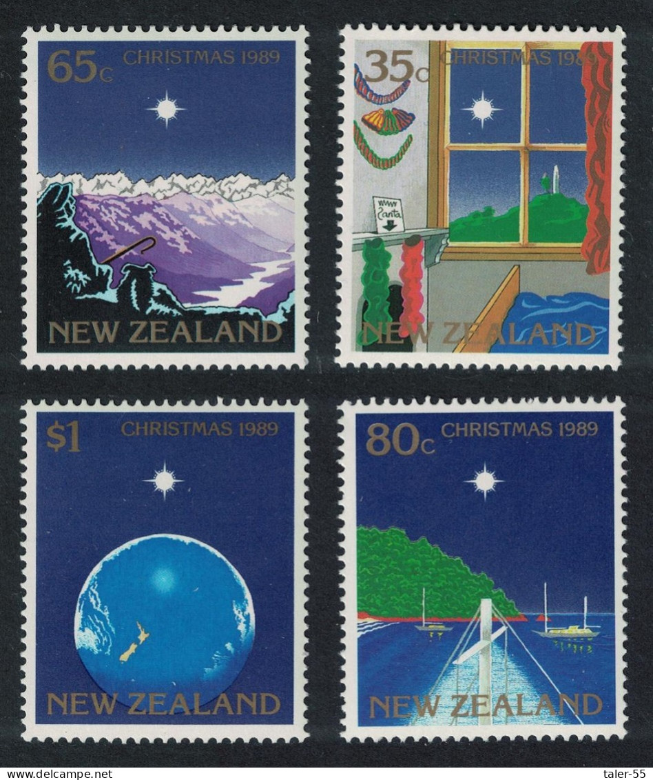 New Zealand Christmas Star Of Bethlehem 4v 1989 MNH SG#1520-1523 - Unused Stamps