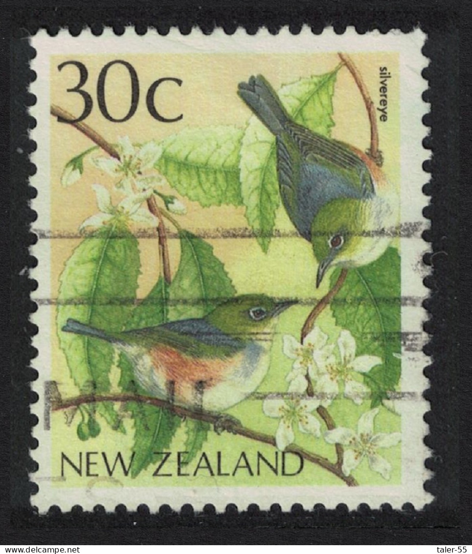 New Zealand Grey-backed White-eye 'Silvereye' Bird 1988 Canc SG#1462 - Gebruikt