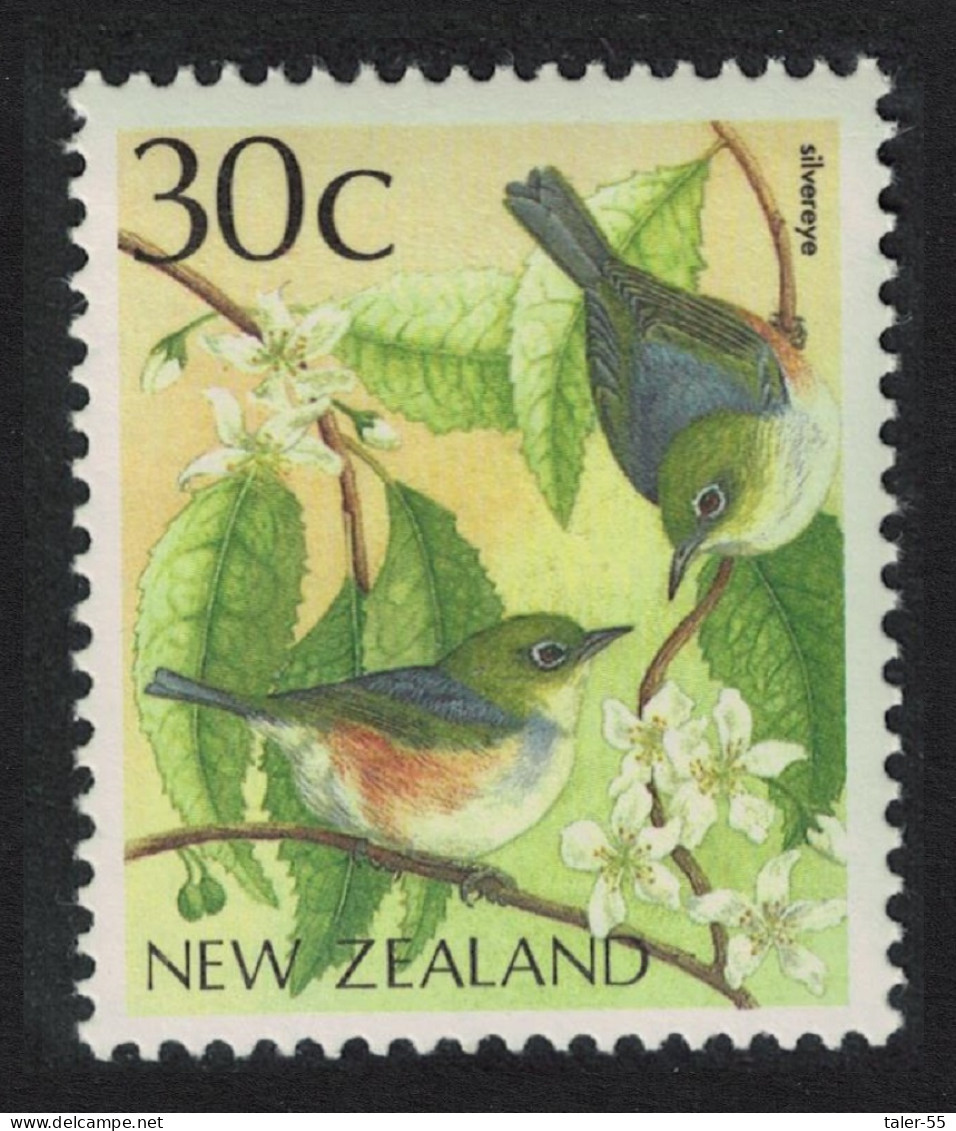 New Zealand Grey-backed White-eye 'Silvereye' Bird 1988 MNH SG#1462 - Unused Stamps