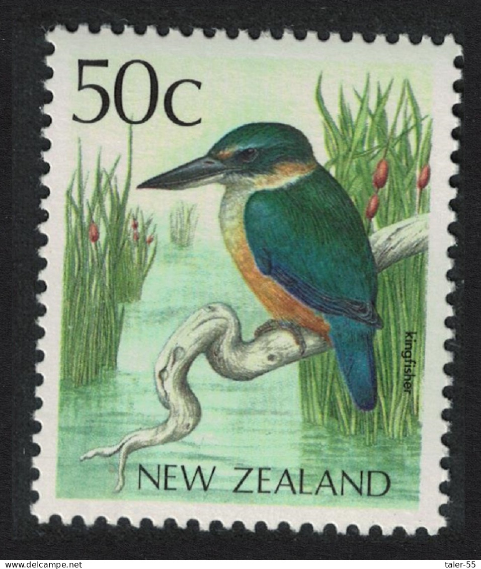 New Zealand Sacred Kingfisher Bird 1988 MNH SG#1464 - Unused Stamps