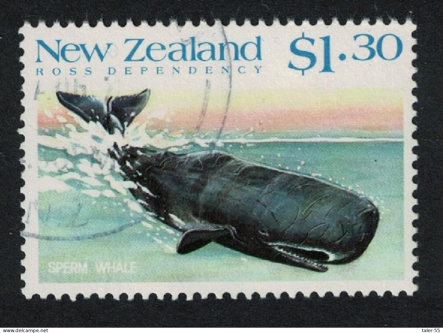 New Zealand Sperm Whale KEY VALUE $1.30 1988 MNH SG#1496 Sc#941 - Neufs