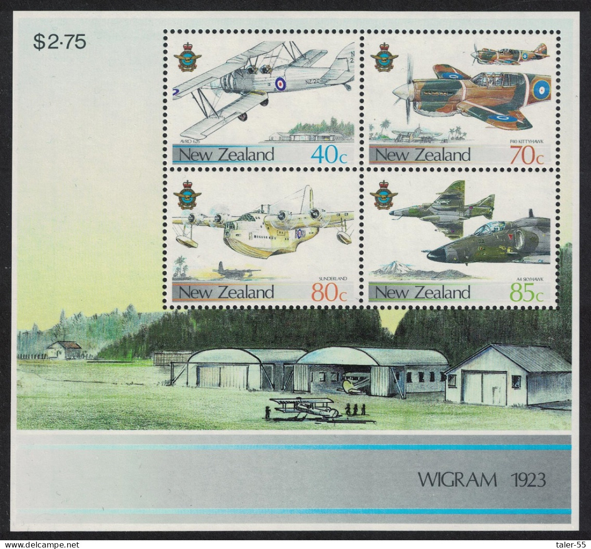 New Zealand Royal Air Force MS 1987 MNH SG#MS1427 MI#Block 10 - Neufs