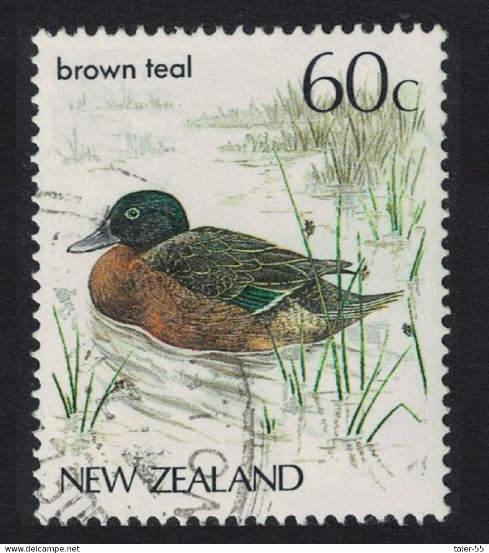 New Zealand Brown Teal Bird 1986 Canc SG#1291 - Oblitérés