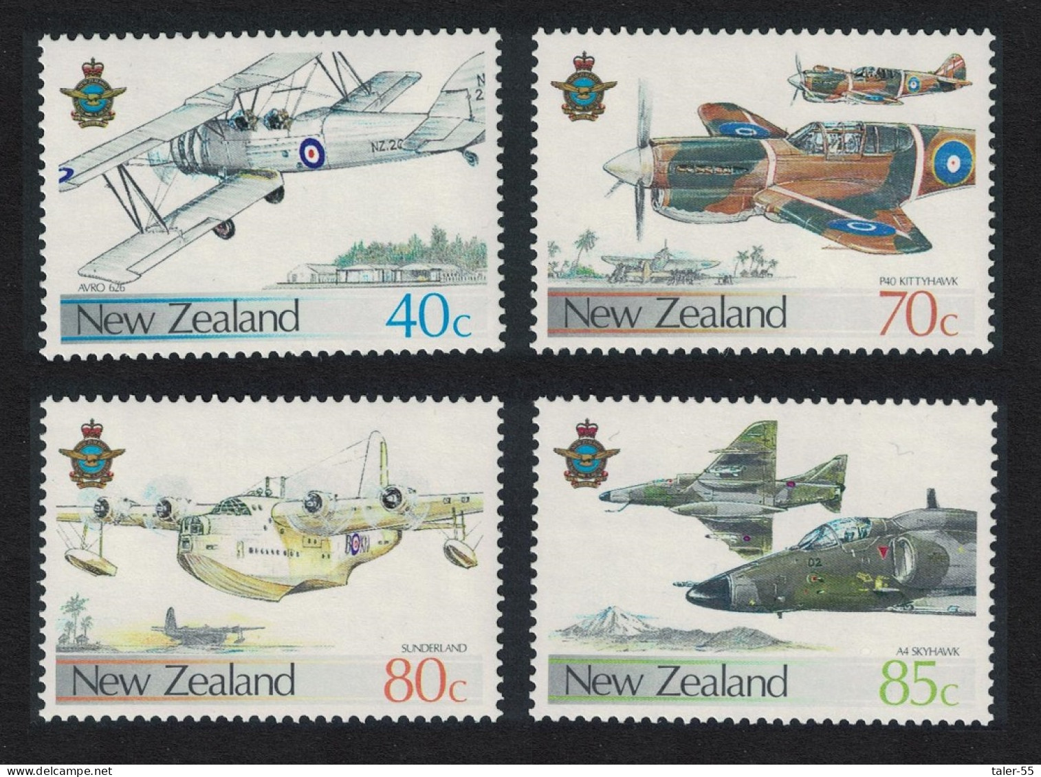 New Zealand Royal Air Force Planes Jets Bomber 4v 1987 MNH SG#1423-1426 - Neufs