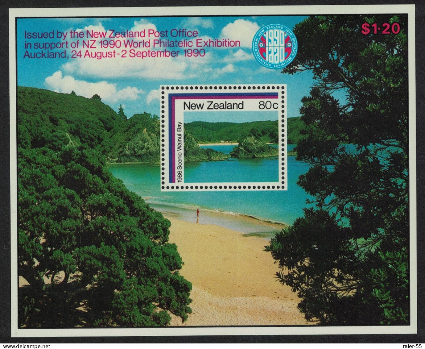 New Zealand Coastal Scenery MS 1986 MNH SG#MS1399 - Neufs