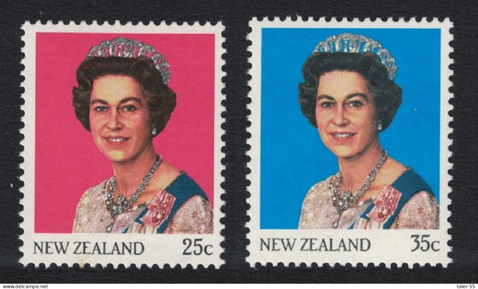 New Zealand Queen Elizabeth II 2v 1985 MNH SG#1370-1371 - Nuovi