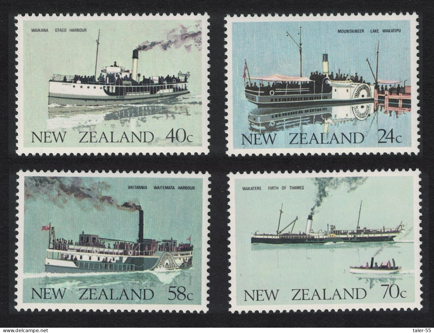 New Zealand Ferry Boats 4v 1984 MNH SG#1332-1335 - Neufs