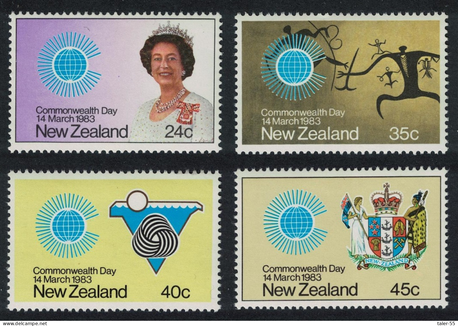New Zealand Commonwealth Day 4v 1983 MNH SG#1308-1311 - Unused Stamps