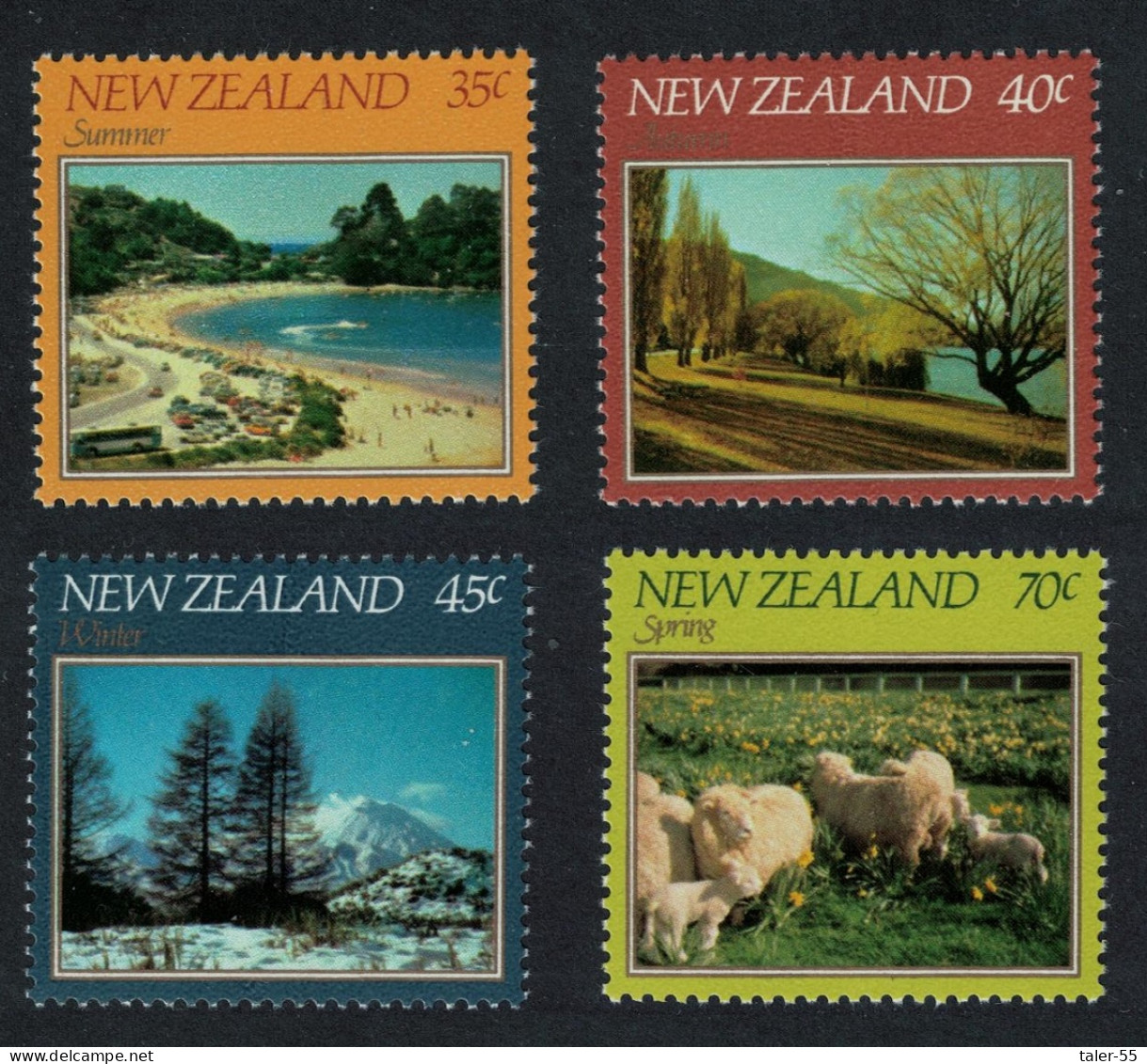 New Zealand Sheep Mountains Scenes 4v 1982 MNH SG#1266-1269 - Unused Stamps
