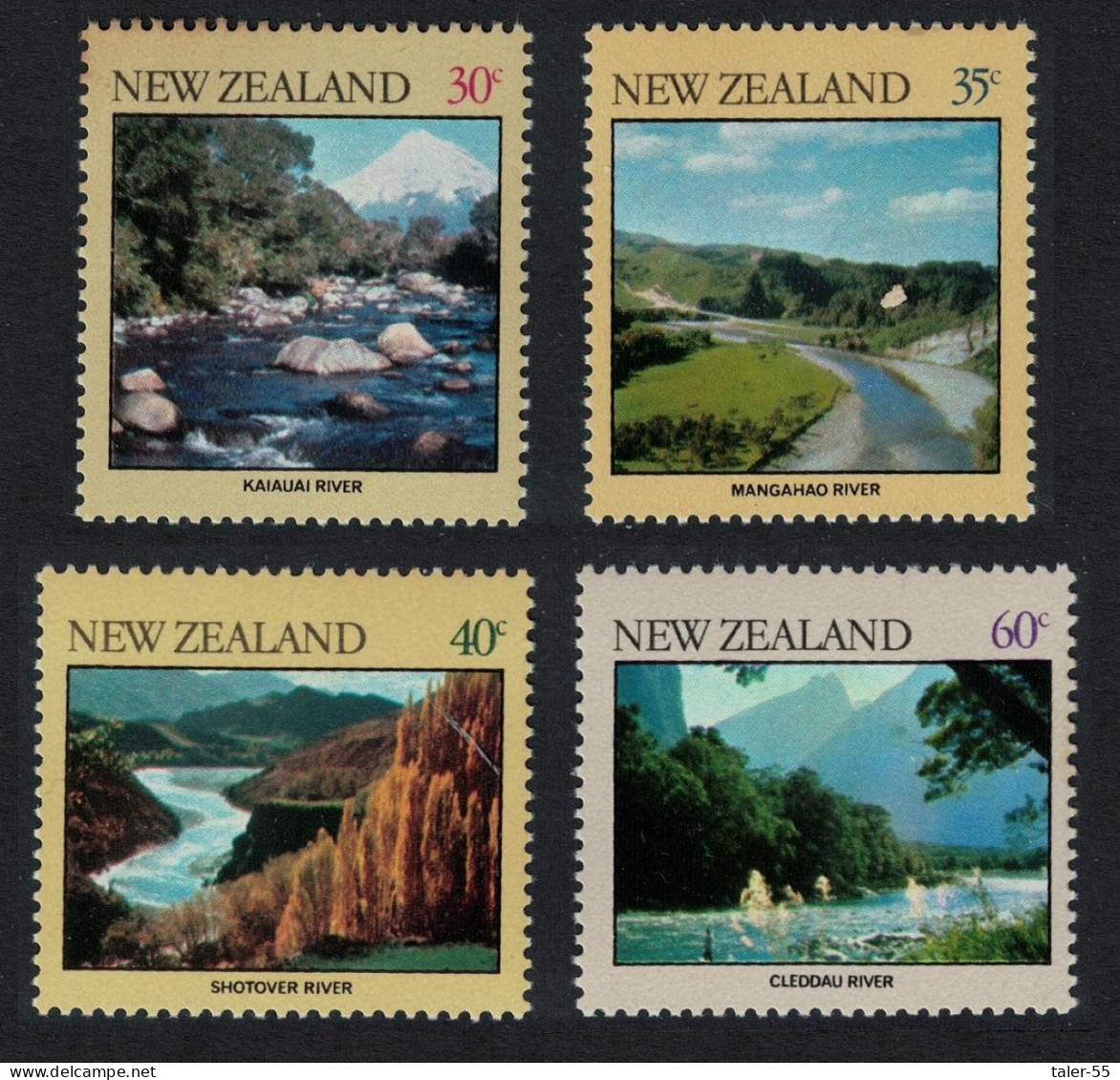 New Zealand River Scenes 4v 1981 MNH SG#1243-1246 - Unused Stamps