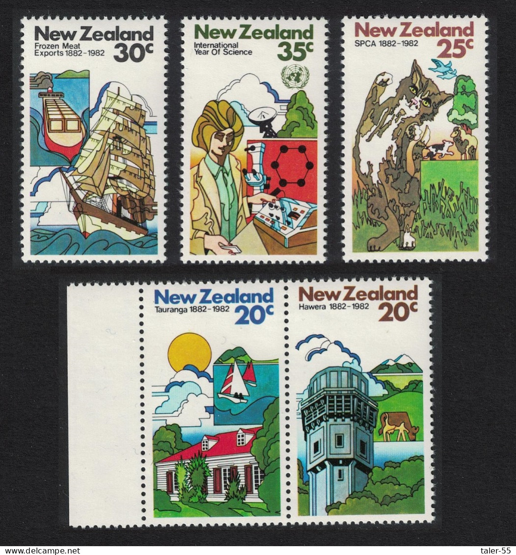 New Zealand Commemorations 5v 1981 MNH SG#1256-1260 - Unused Stamps