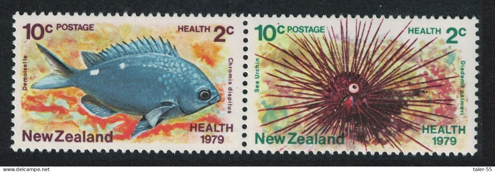 New Zealand Health Stamps Marine Life Pair 1979 MNH SG#1197-1198 - Ungebraucht