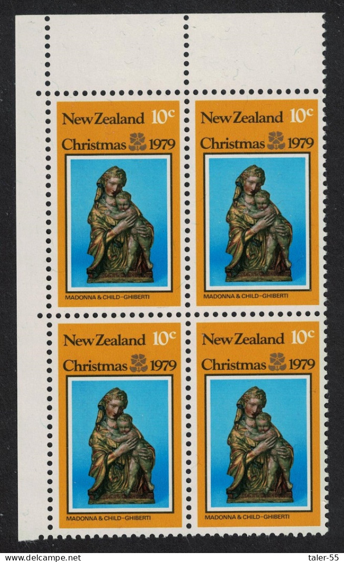 New Zealand 'Madonna And Child' Sculpture By Ghiberti 1979 MNH SG#1204-1206 - Unused Stamps