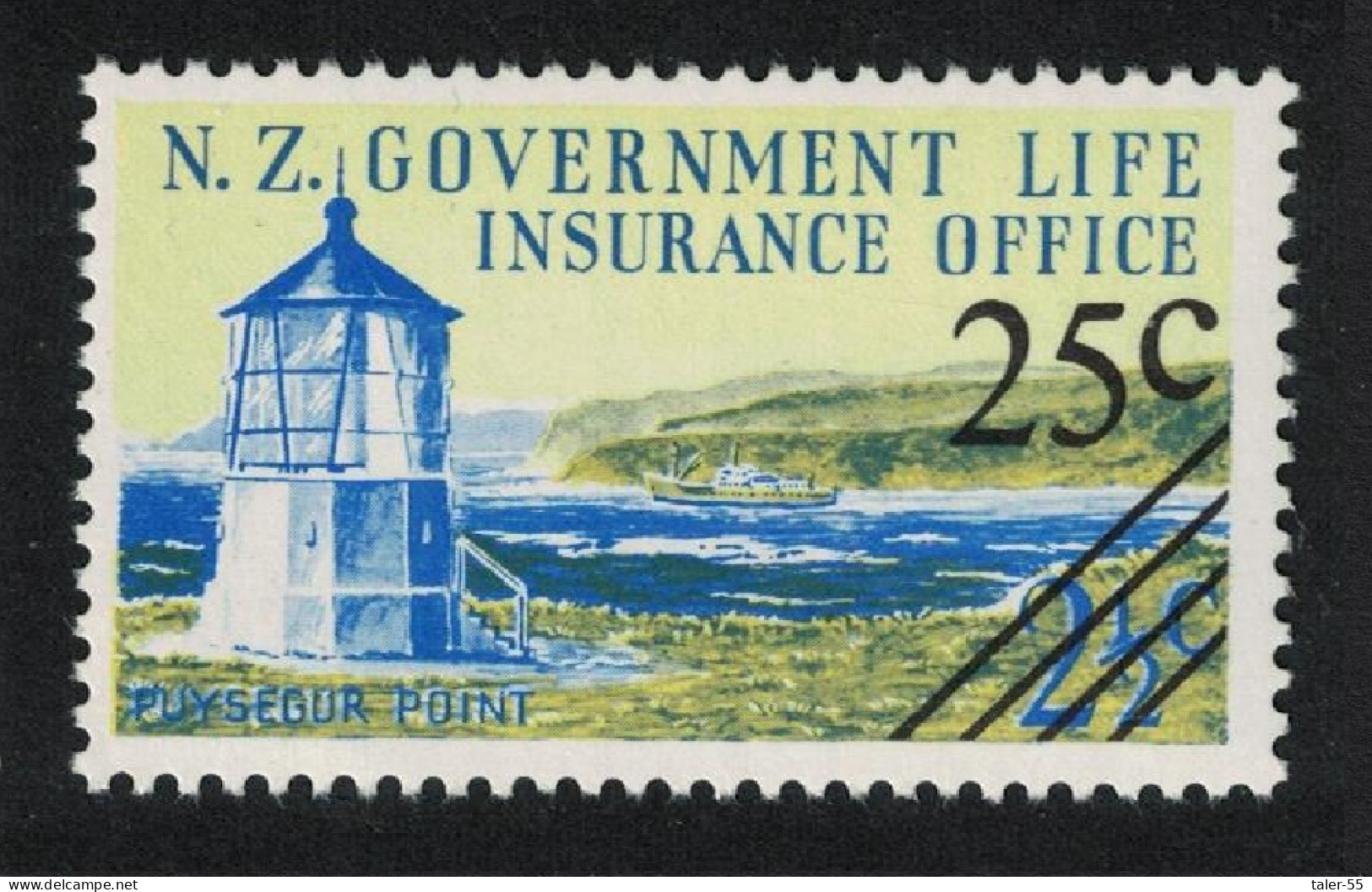 New Zealand Lighthouse Overprint 1978 MNH SG#L63 - Unused Stamps