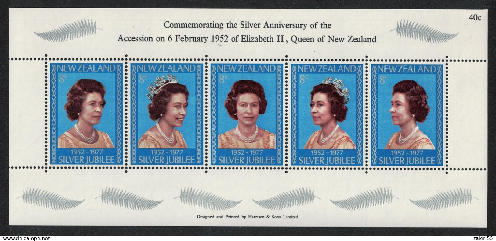 New Zealand Queen Elizabeth II Silver Jubilee MS 1977 MNH SG#MS1137 - Nuovi