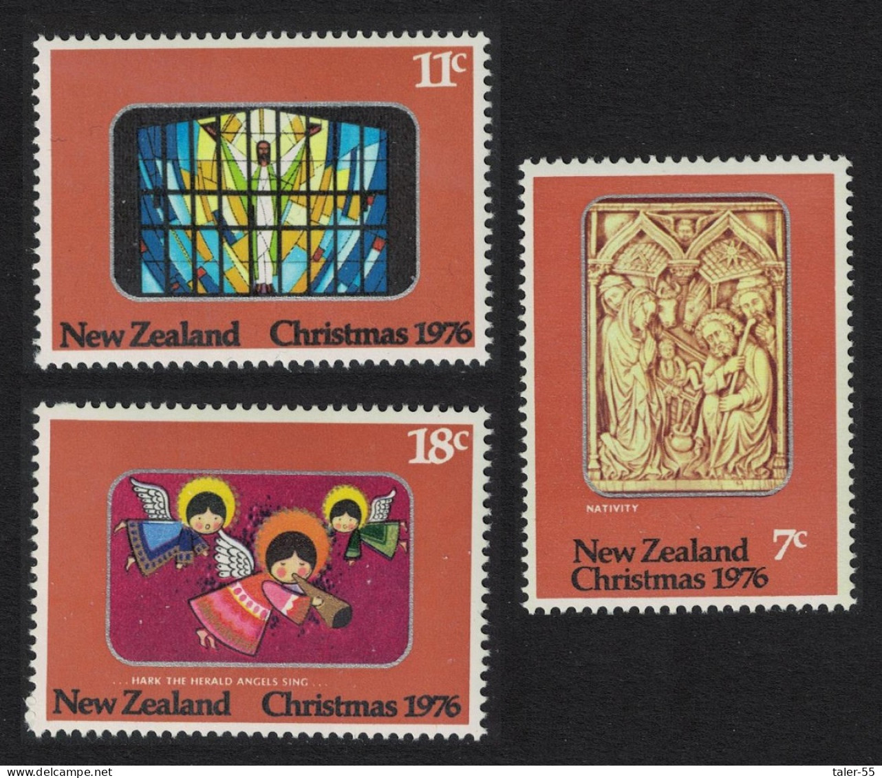 New Zealand Christmas 3v 1976 MNH SG#1129-1131 - Unused Stamps