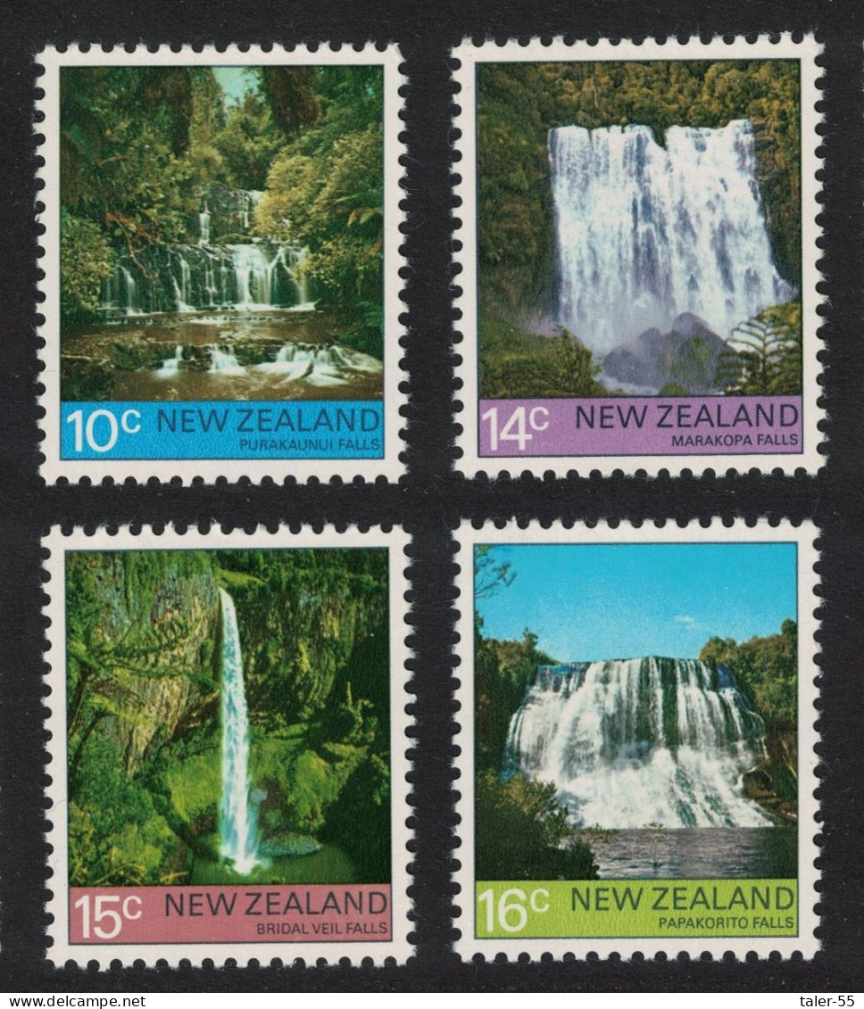 New Zealand Waterfalls 4v 1976 MNH SG#1121-1124 - Nuevos