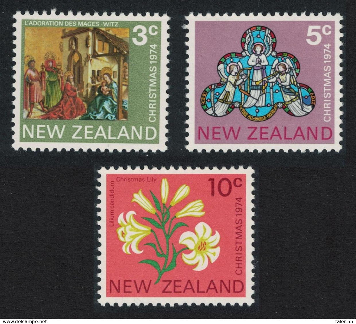New Zealand Christmas 3v 1974 MNH SG#1058-1060 - Ongebruikt