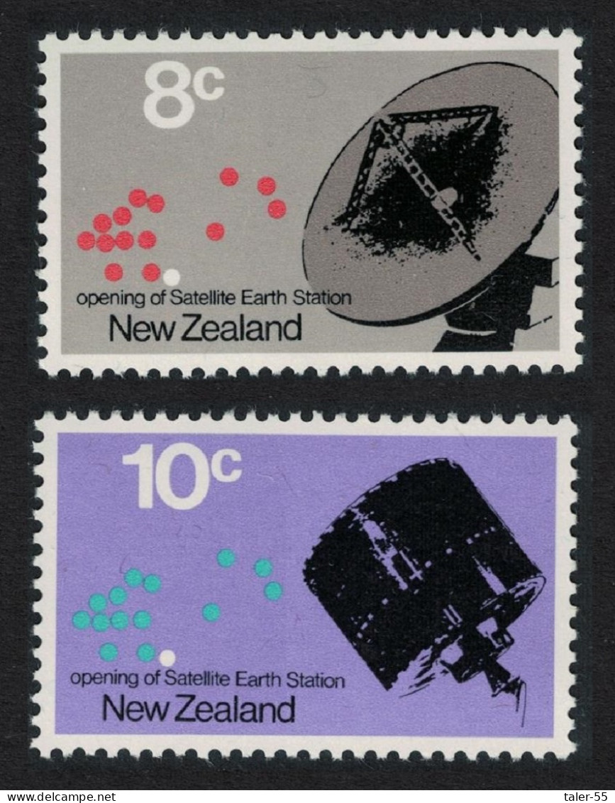 New Zealand Opening Of Satellite Earth Station 2v 1971 MNH SG#958-959 - Nuovi