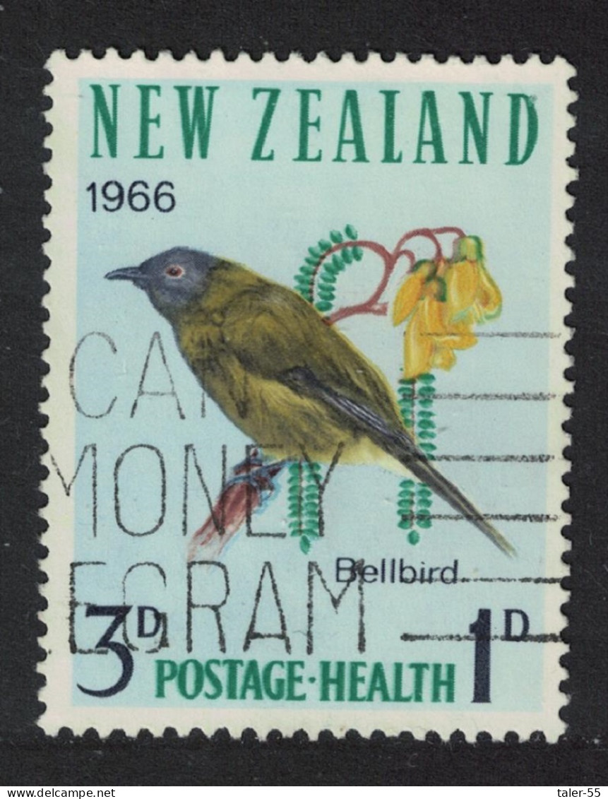 New Zealand Bellbird Bird 1966 Canc SG#839 MI#451 - Gebruikt