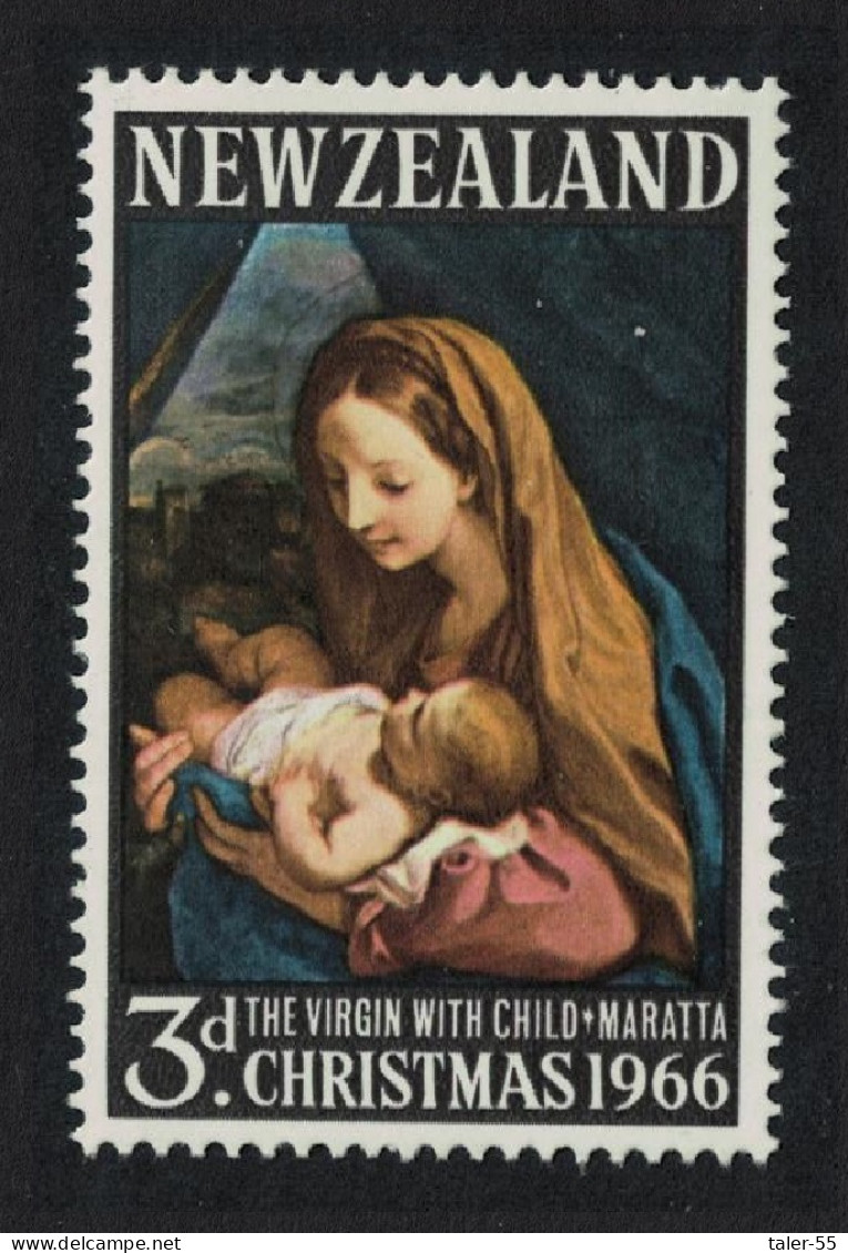 New Zealand 'The Virgin With Child' By Maratta Christmas 1966 MNH SG#842 - Unused Stamps
