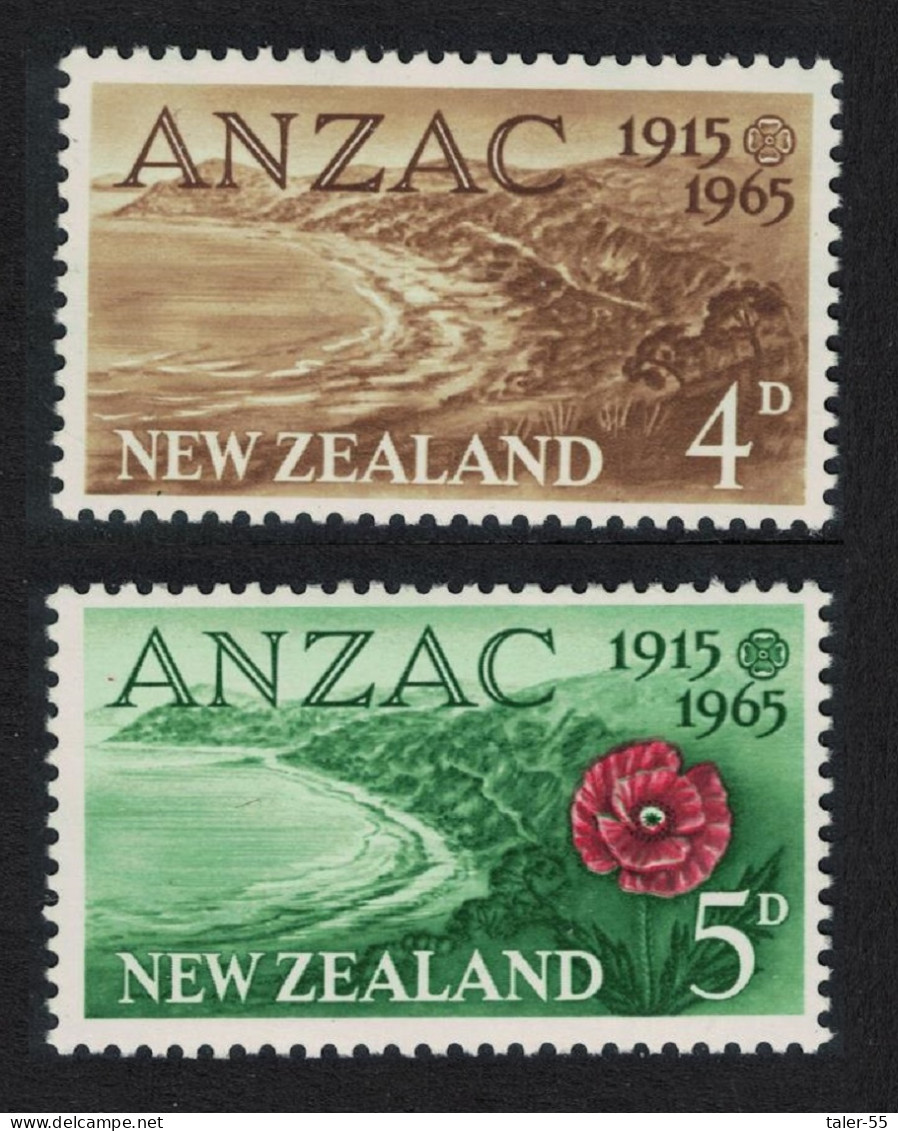 New Zealand 50th Anniversary Of Gallipoli Landing 2v 1965 MNH SG#826-827 - Ungebraucht