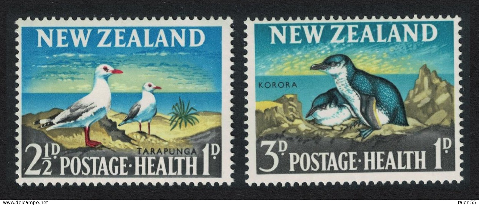 New Zealand Silver Gulls Penguins Birds 2v 1964 MNH SG#822-823 MI#433-434 - Nuevos