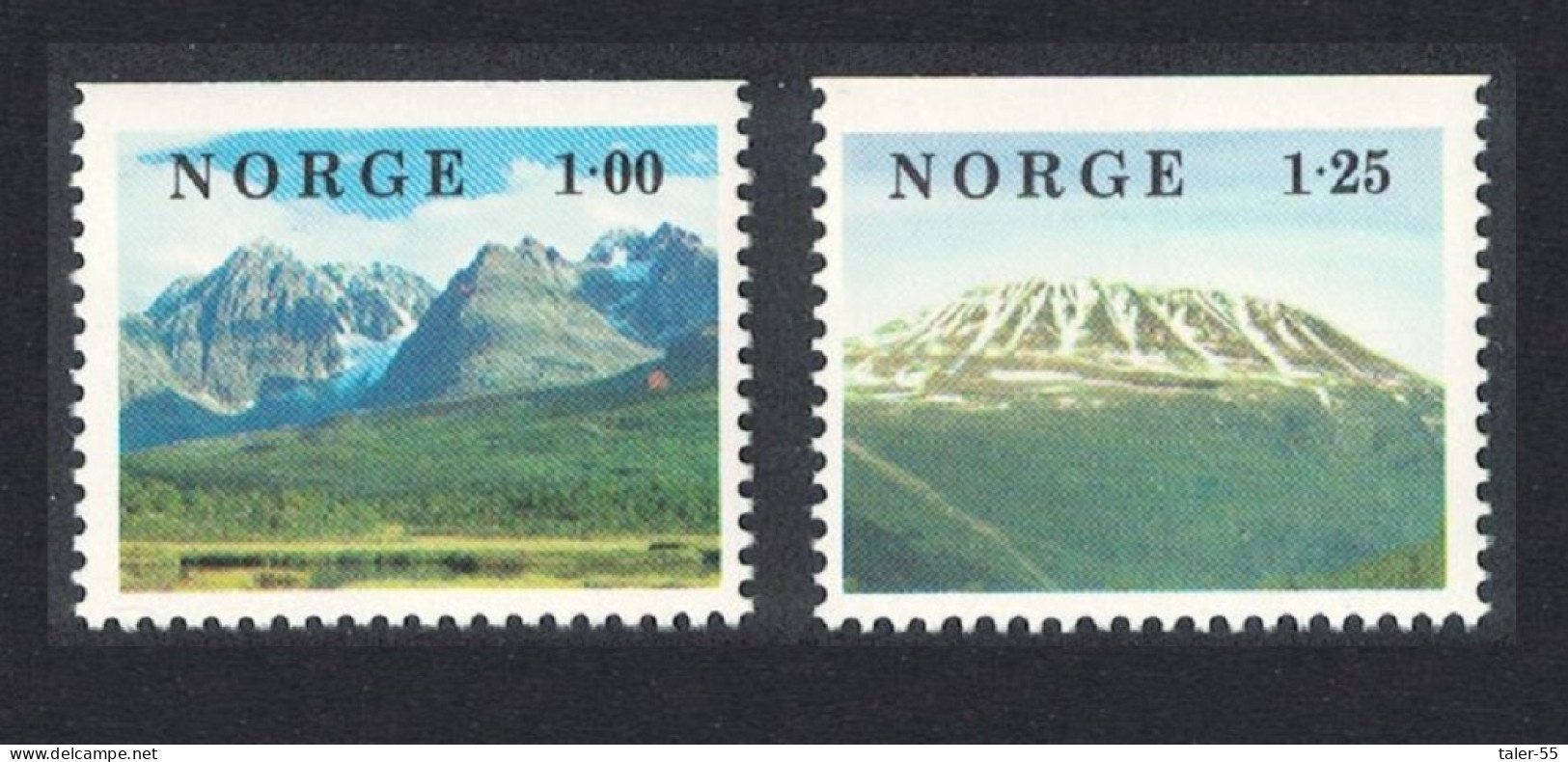 Norway Norwegian Mountain Landscapes Scenery 2v 1978 MNH SG#815-816 MI#771-772 Sc#729-730 - Neufs