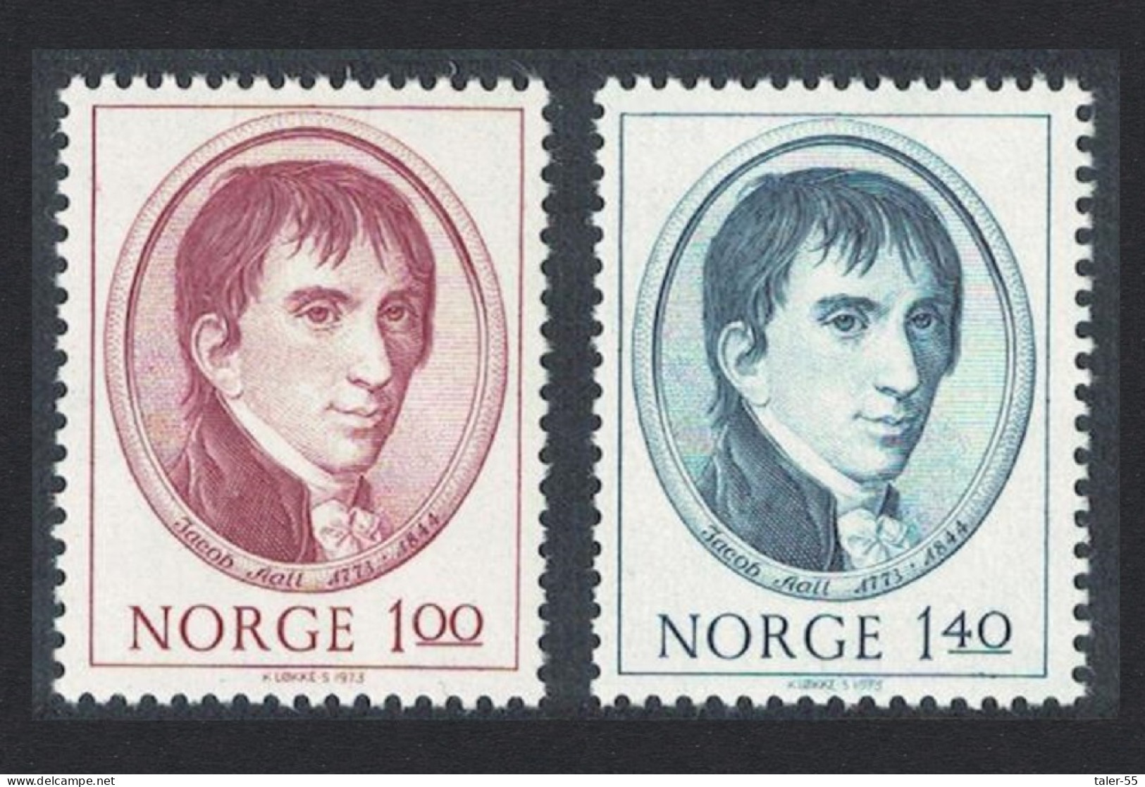 Norway Birth Centenary Of Jacob Aall Industrialist 2v 1973 MNH SG#704-705 - Neufs