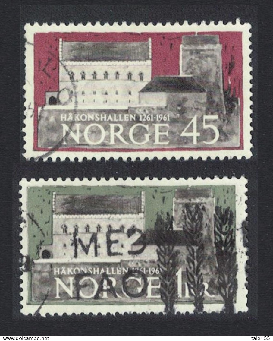 Norway 700th Anniversary Of Haakonshallen Bergen 2v 1961 Canc SG#512-513 Sc#394-395 - Used Stamps